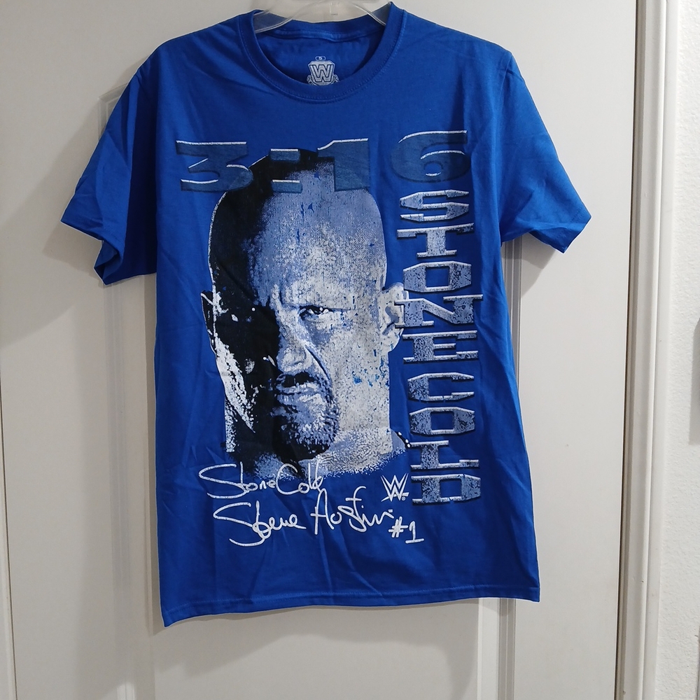 WWE Stone Cold Steve Austin Blue T-Shirt